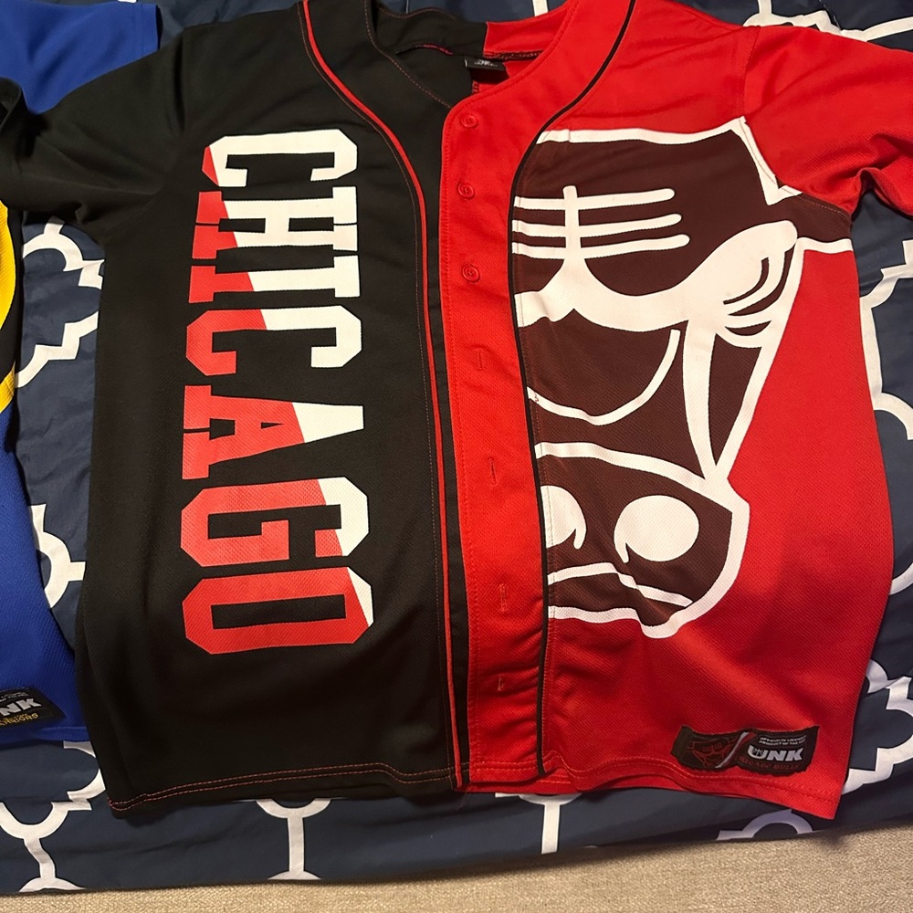 NBA Red and Black Jerseys Bold Graphic Design